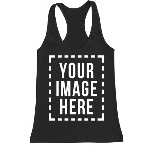 Custom Personalized Your Own Image Ladies Racerback Tank Top