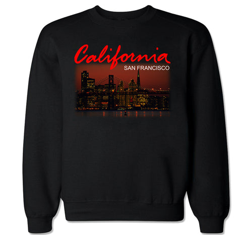 Men's California San Francisco City Crewneck Sweater