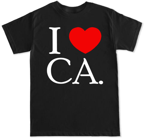 Men's I Love CA T Shirt