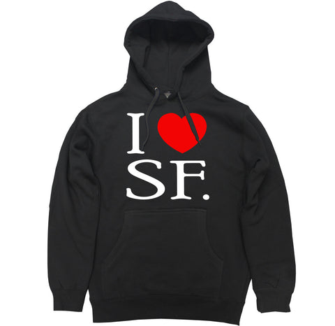 Men's I Love SF Pullover Hooded Sweater