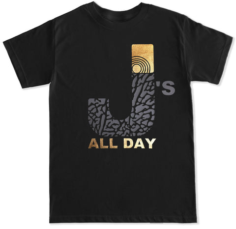Men's J's ALL DAY T Shirt Gold
