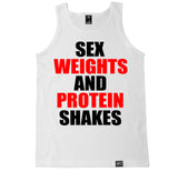 Men's SEX WEIGHTS AND PROTEIN SHAKES Tank Top
