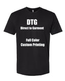 Customize Unisex Next Level 3600 T Shirt DTG (Direct to Garment) Printing