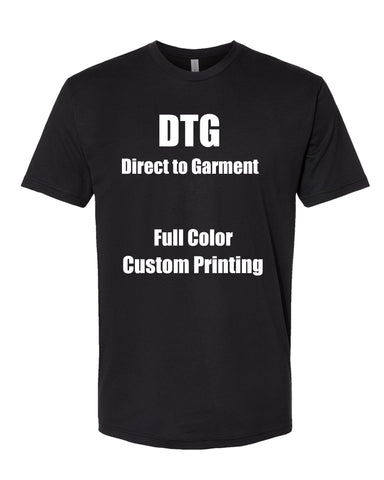 Customize Unisex Next Level 3600 T Shirt DTG (Direct to Garment) Printing
