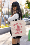 Chinese Takeout Cotton Canvas Tote Bag