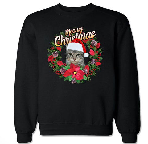 Men's Meowy Christmas Crewneck Sweater