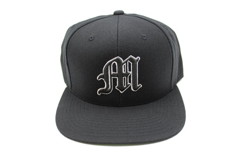 Old English Letter M Snapback Hat