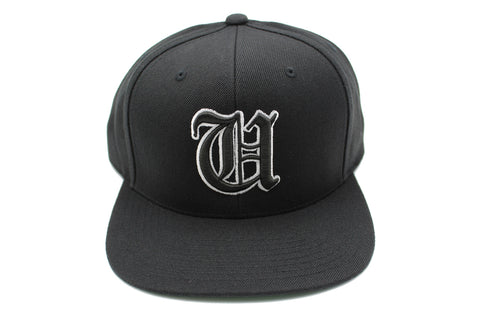 Old English Letter U Snapback Hat