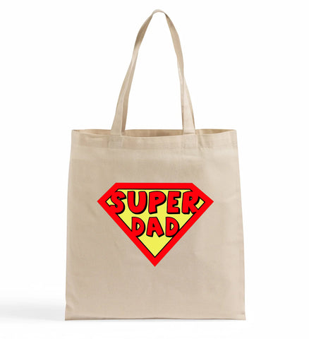 Super Dad Cotton Canvas Tote Bag