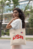USA Cotton Canvas Tote Bag