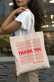 Thank You Cotton Canvas Tote Bag