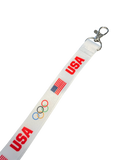 USA Flag Rings Lanyard