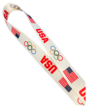 USA Flag Rings Lanyard