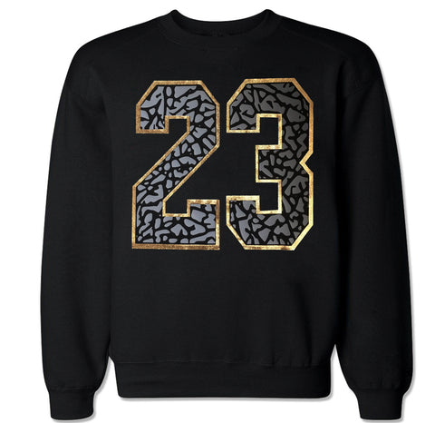 Men's 23 Cement Gold Crewneck Sweater