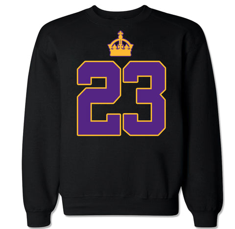 Men's 23 KING LAKERS Crewneck Sweater