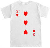 Men's Three of Hearts Diamonds Clubs Spades T Shirt