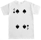 Men's Four of Hearts Diamonds Clubs Spades T Shirt