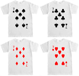 Men's Seven of Hearts Diamonds Clubs Spades T Shirt