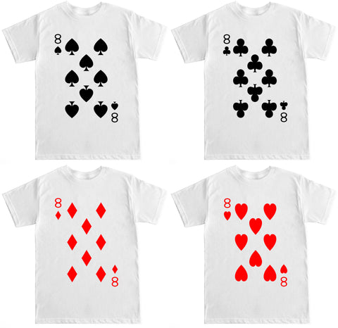 Men's Eight of Hearts Diamonds Clubs Spades T Shirt