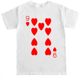 Men's Nine of Hearts Diamonds Clubs Spades T Shirt
