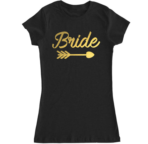 Women's Bride Arrow Bachelorette T Shirt