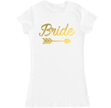 Women's Bride Arrow Bachelorette T Shirt