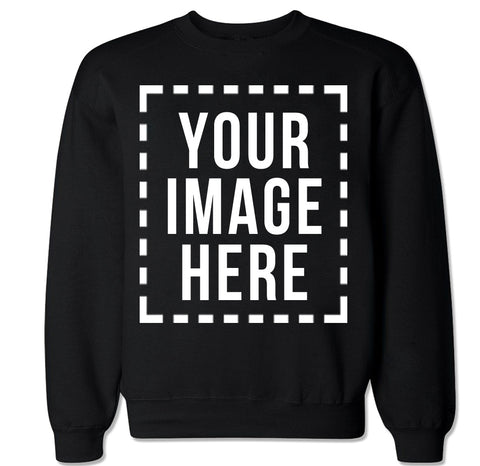 Custom Personalized Your Own Image Men's Crewneck Sweater
