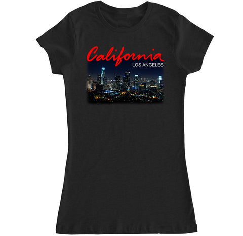 Women's California LA Los Angeles City T Shirt