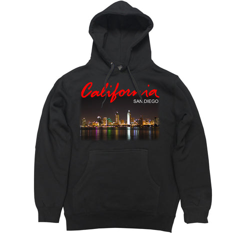 Men's California San Diego City Pullover Hooded Sweater