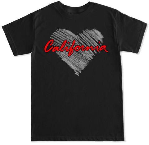Men's California Heart T Shirt