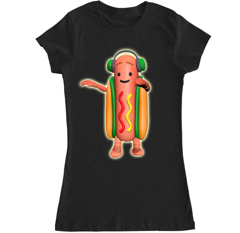 Women's Dancing Hot Dog T Shirt