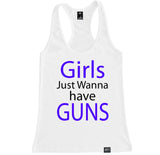 Women's GIRLS GUNS Racerback Tank Top