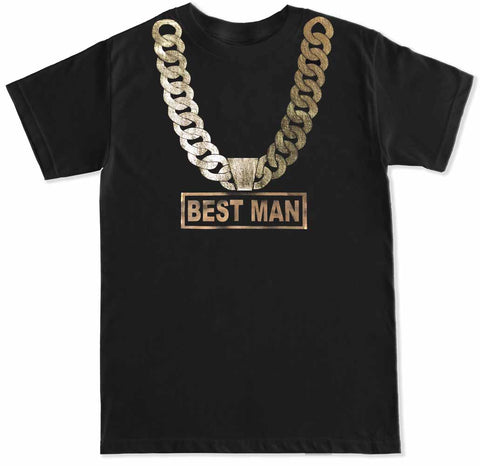 Men's Bachelor Party Best Man Gold Chain T Shirt