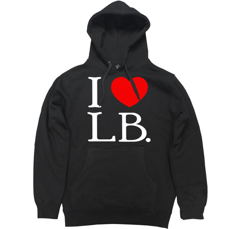 Men's I Love LB Pullover Hooded Sweater