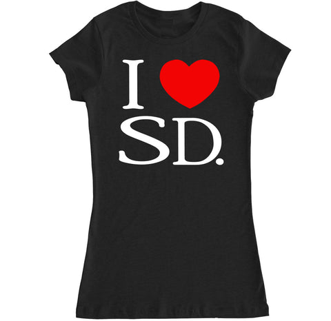Women's I Love SD T Shirt
