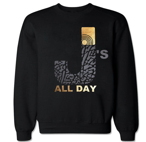 Men's Js All Day Gold Crewneck Sweater