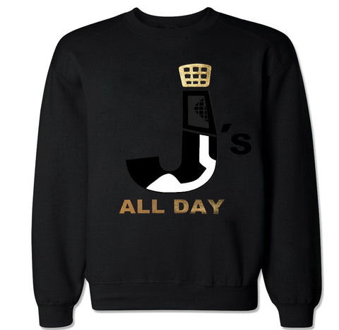 Men's J's ALL DAY R4 Gold Crewneck Sweater