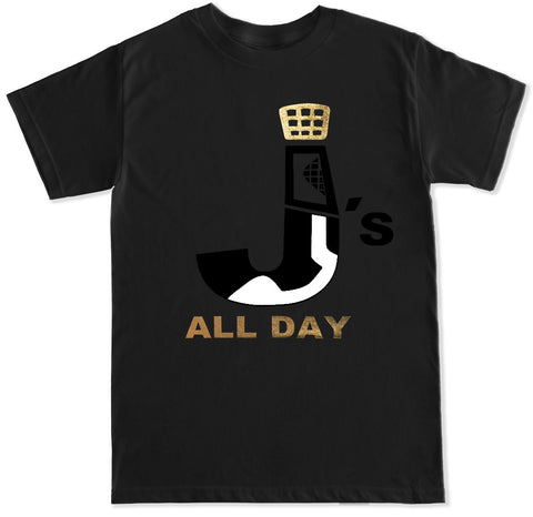 Men's J's ALL DAY R4 T Shirt Gold