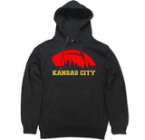 Men's Kansas City Football Skyline Pullover Hooded Sweater