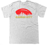 Men's Kansas City Football Skyline T Shirt