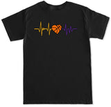 Men's LA Basketball Heartbeat T Shirt