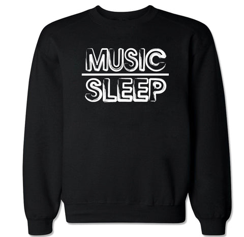 Men's MUSIC OVER SLEEP Crewneck Sweater