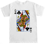 Men's Queen of Hearts Diamonds Clubs Spades T Shirt