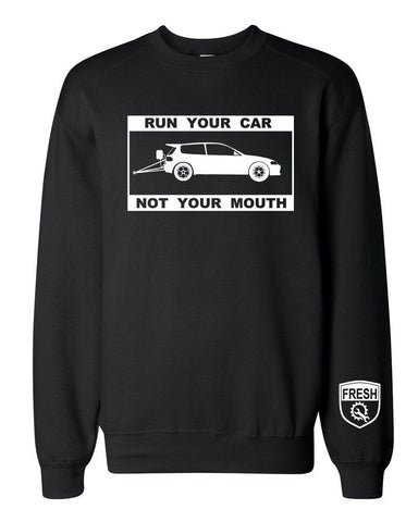 Men's RUN YOUR CAR DRAG Crewneck Sweater