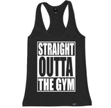 Women's STRAIGHT OUTTA THE GYM Racerback Tank Top