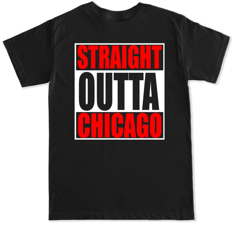 Men's Straight Outta Chicago T Shirt