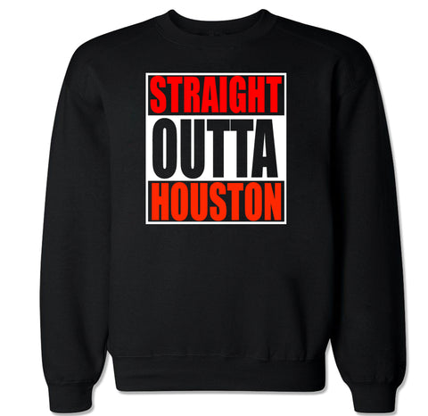 Men's Straight Outta Houston Crewneck Sweater