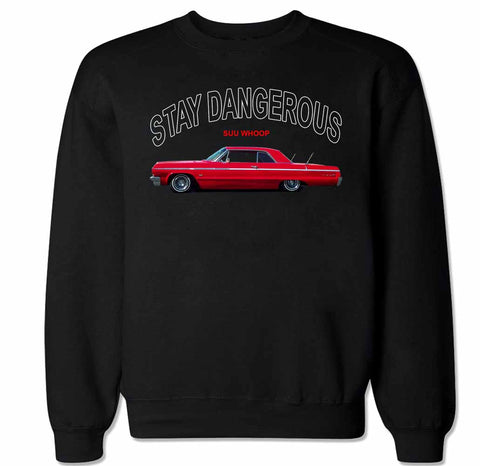 Men's Stay Dangerous 64 Red Impala SS Crewneck Sweater