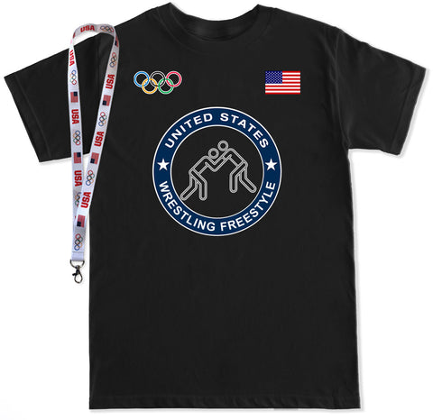 Men's Wrestling Freestyle T Shirt