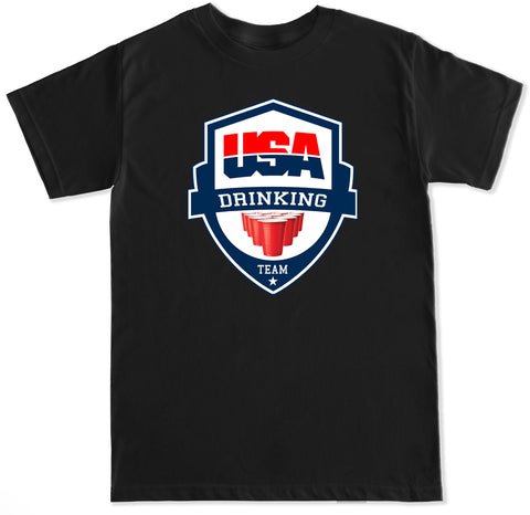 Men's USA Drinking Team Badge T Shirt